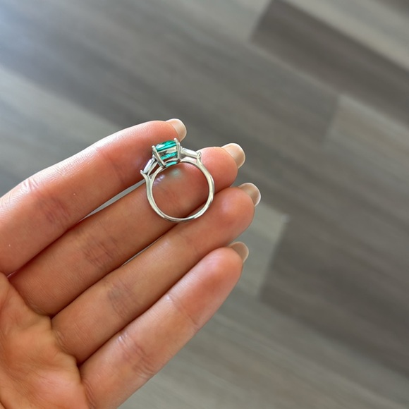 Silver ring (Size EUR- 17) measurements are shown on the photo - Picture 2 of 7